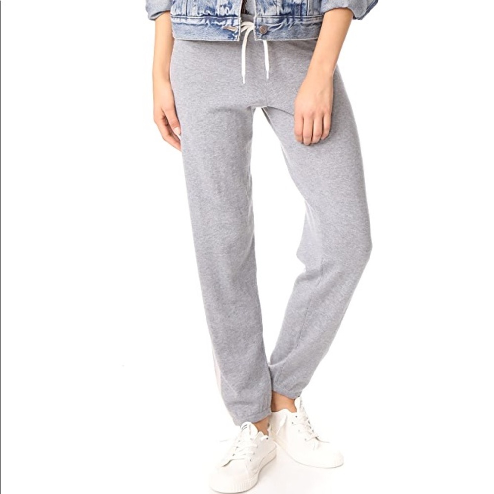 Monrow bone side stripe sweats, REVOLVE